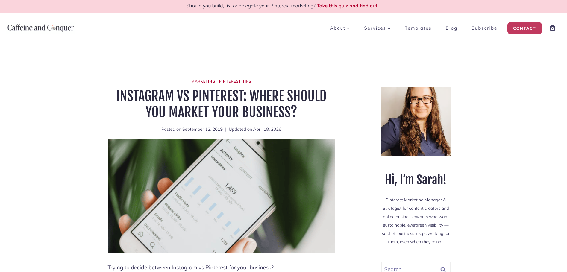 Instagram vs Pinterest: Where Should You Market Your Business?